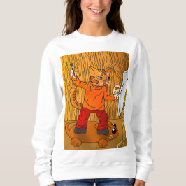 Künstlerkatze Sweatshirt