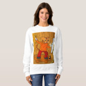 Künstlerkatze Sweatshirt (Vorne ganz)
