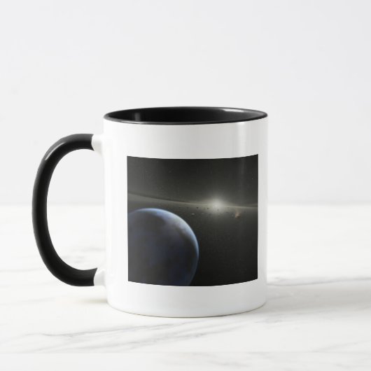 Künstlerkonzept eines Astroidengürtels Fotograf Tasse (Links)