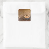 Künstlerkonzept Quadratischer Aufkleber (Tasche)