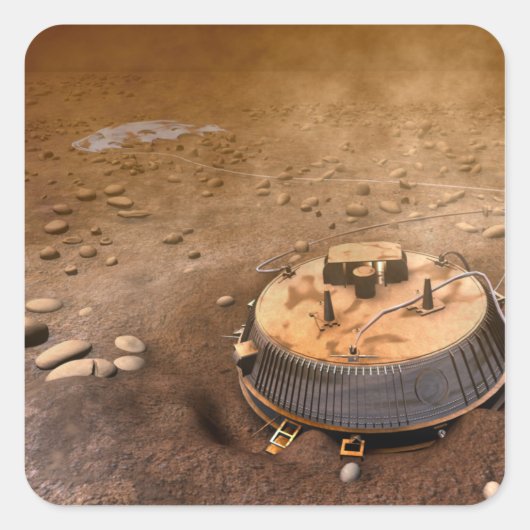 Künstlerkonzept Quadratischer Aufkleber (Vorderseite)