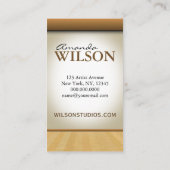 Künstlermaler hinzufügen visitenkarte (Rückseite)