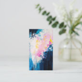 Künstlermaler mit Mediensymbol Visitenkarte (Stehend Vorderseite)