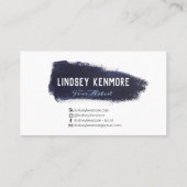 Künstlermaler mit Mediensymbol Visitenkarte (Rückseite)