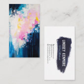 Künstlermaler mit Mediensymbol Visitenkarte (Vorne/Hinten)