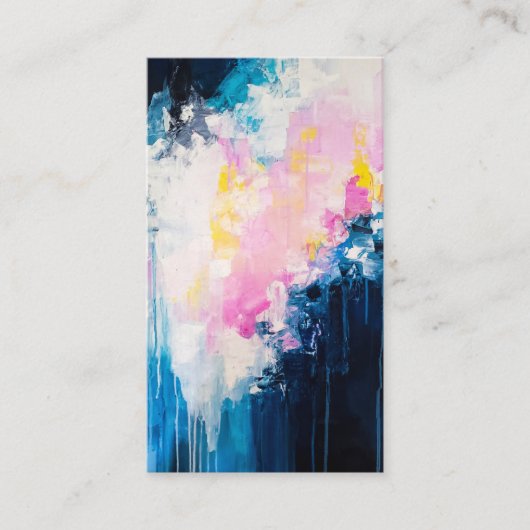 Künstlermaler mit Mediensymbol Visitenkarte (Vorderseite)