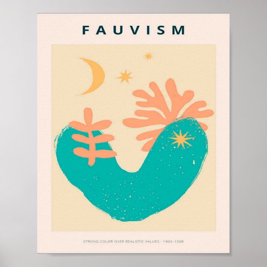 Künstlermatisse, moderne Kunst, Poster (Vorne)