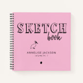 Künstlername des Skizzenbuchs Notizblock (Vorderseite)