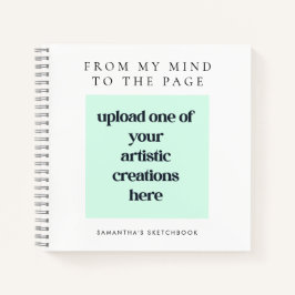 Künstlername White Sketch hinzufügen Notizblock