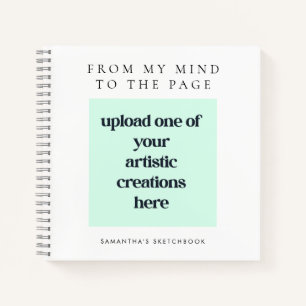 Künstlername White Sketch hinzufügen Notizblock