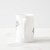 Künstleröl oder Acrylmalerröhren Porzellantasse (Rückseite)