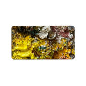 Künstlerpalette #1 adressaufkleber (Vorne)