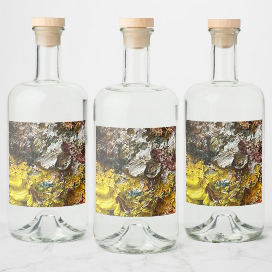 Künstlerpalette #1 alkoholflaschenetikett (Flaschen)