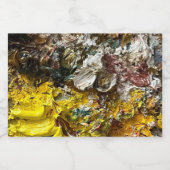 Künstlerpalette #1 alkoholflaschenetikett (Einzelnes Label)