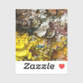 Künstlerpalette #1 aufkleber (Blatt)