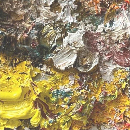 Künstlerpalette #1 aufkleber (Vorderseite)