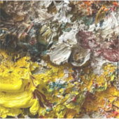 Künstlerpalette #1 aufkleber (Vorderseite)