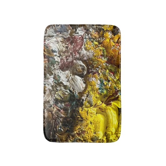 Künstlerpalette #1 badematte (Vorderseite Vertikal)