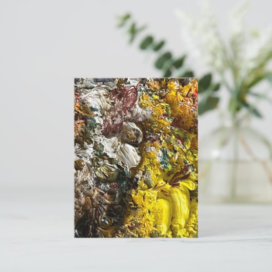 Künstlerpalette #1 dankeskarte (Stehend Vorderseite)