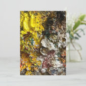 Künstlerpalette #1 einladung (Stehend Vorderseite)