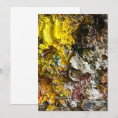 Künstlerpalette #1 einladung (Vorne/Hinten)