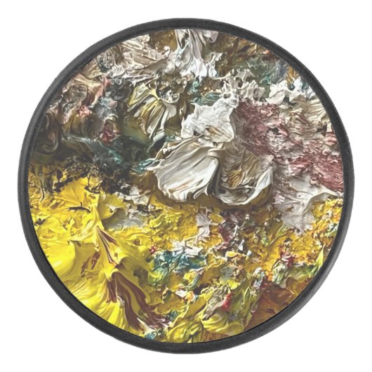 Künstlerpalette #1 eishockey puck (Vorderseite)