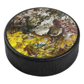 Künstlerpalette #1 eishockey puck (3/4)