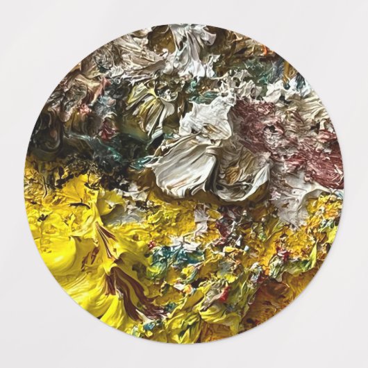 Künstlerpalette #1 etiketten (Design 1)