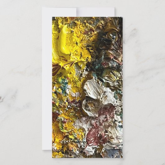 Künstlerpalette #1 feiertagskarte (Vorderseite)