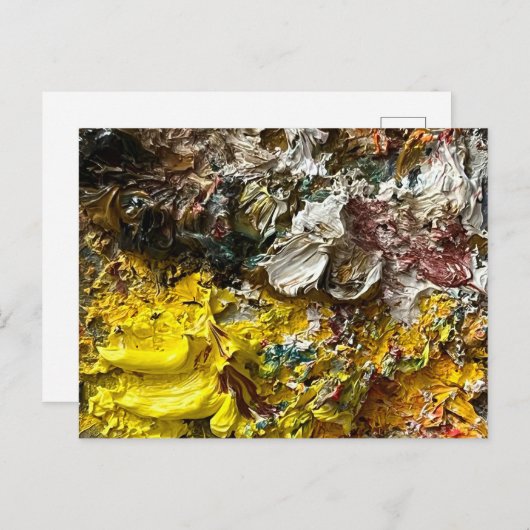 Künstlerpalette #1 feiertagspostkarte (Vorne/Hinten)