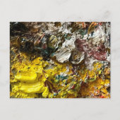 Künstlerpalette #1 feiertagspostkarte (Vorderseite)