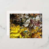 Künstlerpalette #1 folien feiertagspostkarte (Vorderseite/Rückseite)