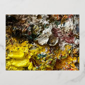 Künstlerpalette #1 folien feiertagspostkarte (Vorderseite)