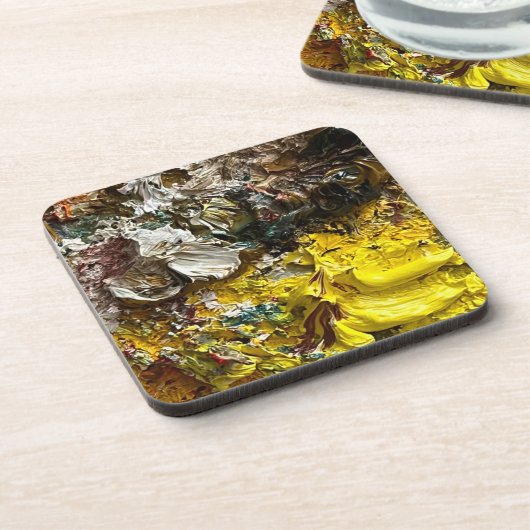 Künstlerpalette #1 getränkeuntersetzer (Linke Seite)