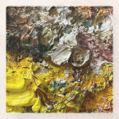 Künstlerpalette #1 glasuntersetzer (Vorderseite)