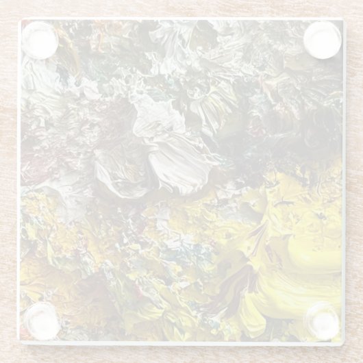 Künstlerpalette #1 glasuntersetzer (Rückseite)