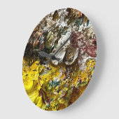 Künstlerpalette #1 große wanduhr (Winkel)
