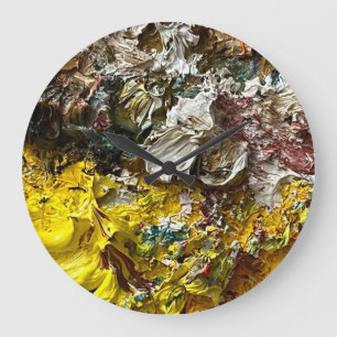 Künstlerpalette #1 große wanduhr