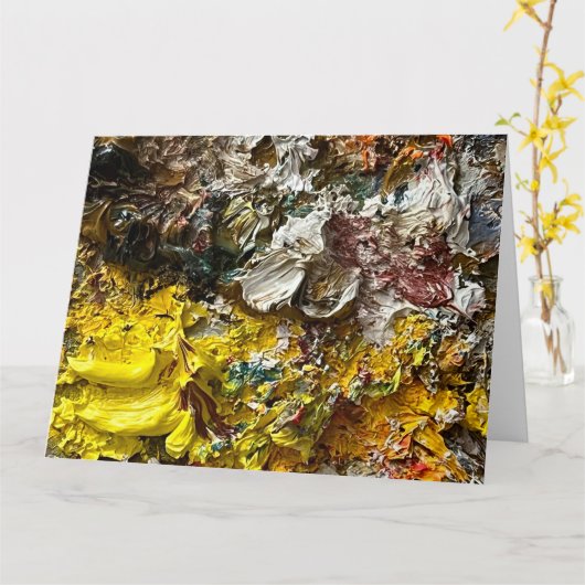 Künstlerpalette #1 karte (Gelbe Blume)