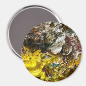 Künstlerpalette #1 magnet (Vorderseite/Rückseite)