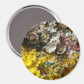 Künstlerpalette #1 magnet (Vorderseite/Rückseite)