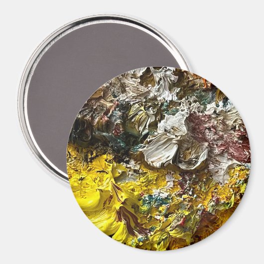 Künstlerpalette #1 magnet (Vorderseite/Rückseite)