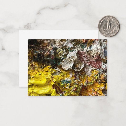 Künstlerpalette #1 mitteilungskarte (Vorderseite/Rückseite Beispiel)