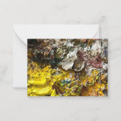 Künstlerpalette #1 mitteilungskarte (Vorderseite)