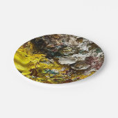 Künstlerpalette #1 pappteller (Schrägansicht)