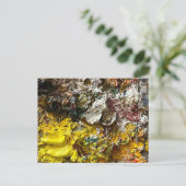 Künstlerpalette #1 postkarte (Stehend Vorderseite)