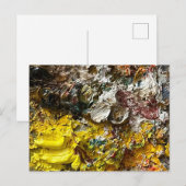 Künstlerpalette #1 postkarte (Vorne/Hinten)