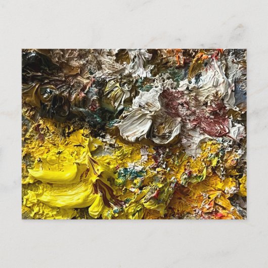 Künstlerpalette #1 postkarte (Vorderseite)