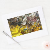 Künstlerpalette #1 rechteckiger aufkleber (Umschlag)