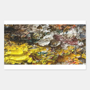 Künstlerpalette #1 rechteckiger aufkleber